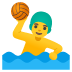 man playing water polo